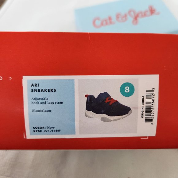 Cat & Jack Shoes Cat Jack Toddler Boys Ari Sneakers Navy Blue Hook